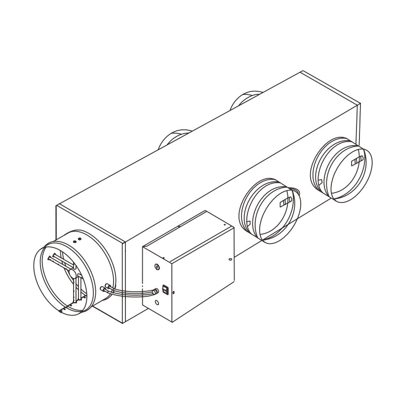 HVAC System Air Conditioning Multi Vents AC Distribution Terminal VAV Box